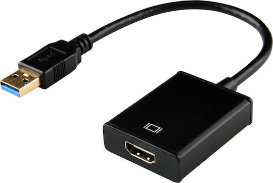 Converter USB-A male to HDMI female 1pcs (33430)