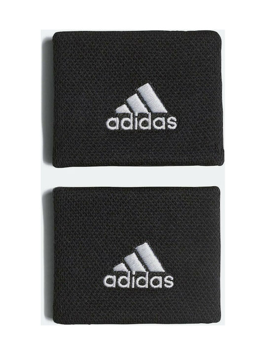 adidas Tennis Small Athletic Wristbands Black