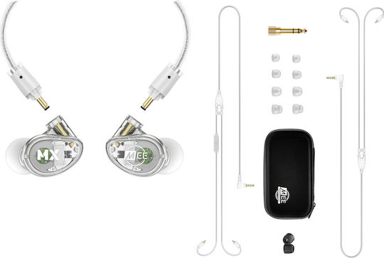 Mee Audio MX4 PRO În ureche Handsfree cu Mufă 3.5mm Alb