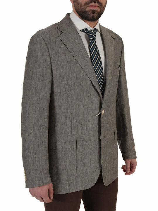 CORNELIANI TRICUMBO JACKET STRIPED GREY