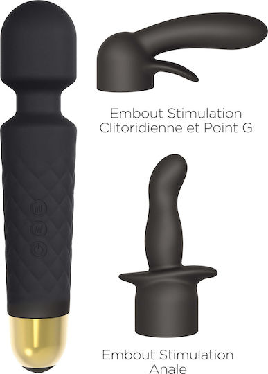 Dorcel Kit Wanderful Vibrator Masaj 20cm Negru