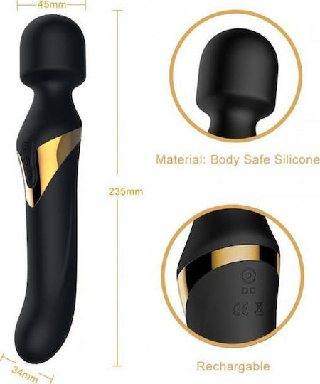 Dorcel Dual Orgasms Vibrator Massage 24cm Black