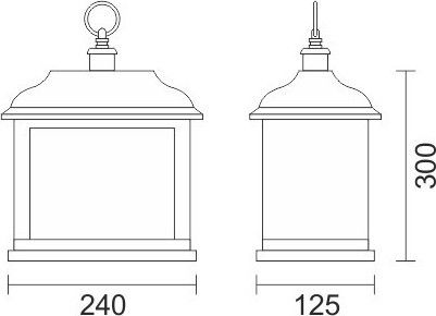 Spot Light Διακοσμητικό Φωτιστικό LED Φαναράκι 24x12.5x30εκ.