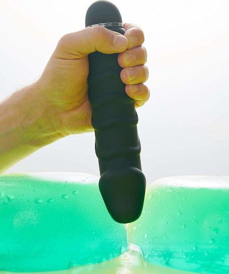 Tom of Finland 5 Speed Silicone Vibe Analvibrator Schwarz 20cm