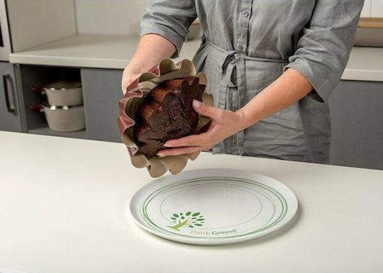 Nava Ceramic Aluminum Halva Baking Pan Flower Burgundy 22.5x22.5x8cm