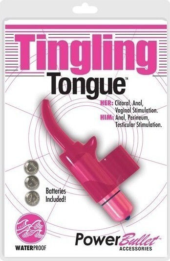 Power Bullet Tingling Tongue Вибратор Пръст 7.5см Розов
