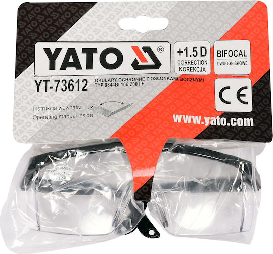 Yato Safety Glasses for Protection with Transparent Lenses 1pcs