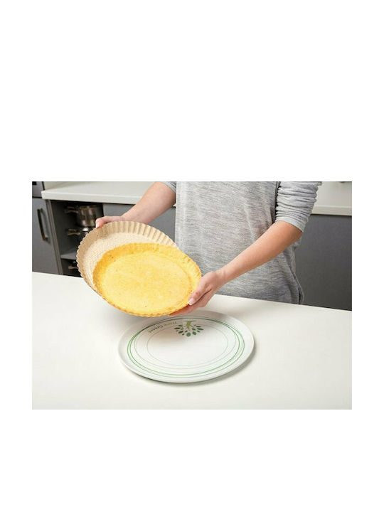 Nava Ceramic Aluminum Tart Baking Pan Terrestrial Burgundy 27x27x3cm