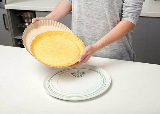 Nava Ceramic Aluminum Tart Baking Pan Terrestrial Burgundy 27x27x3cm