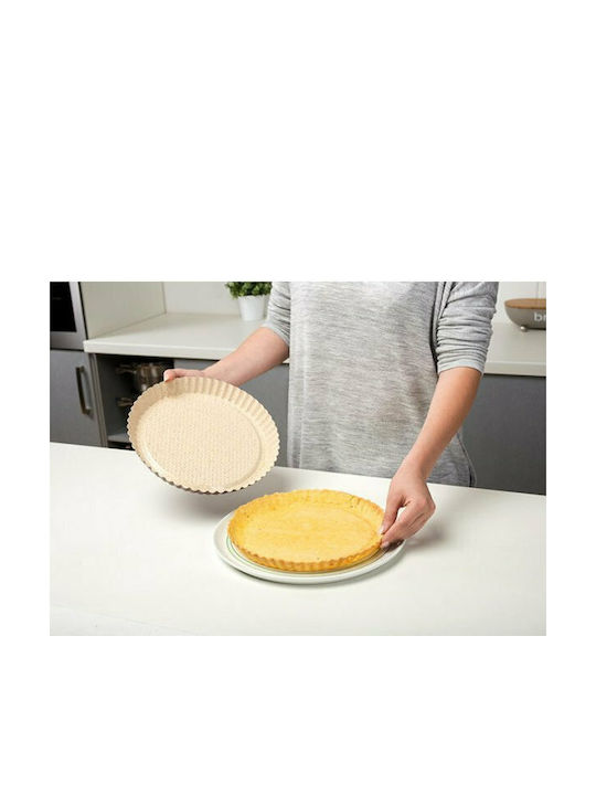 Nava Ceramic Aluminum Tart Baking Pan Terrestrial Burgundy 27x27x3cm