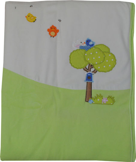 Bebe Stars Pătură Pepinieră Swaddling Little Birds 90x110 cm