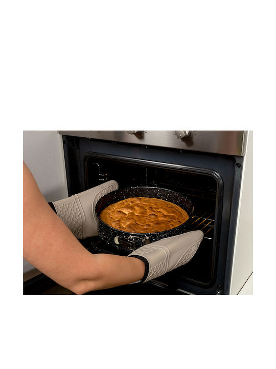 Nava Marble Aluminum Cake Baking Pan with Removable Bottom Nature Black 28x28x7cm