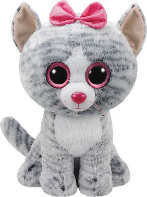 TY Pluș Boos - Kiki Grey Cat Med 23cm 23 cm.