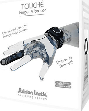 Adrien Lastic Touché Large Вибратор Пръст 9см Черно