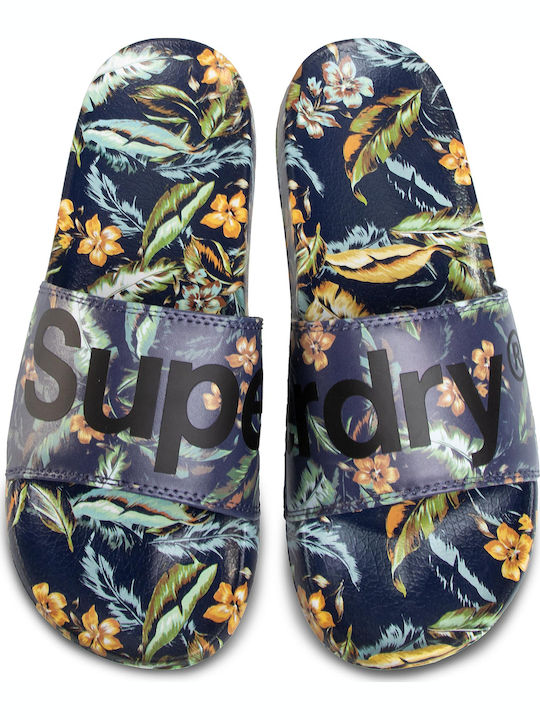 Printed Herren-Sandalen Indo Leaf