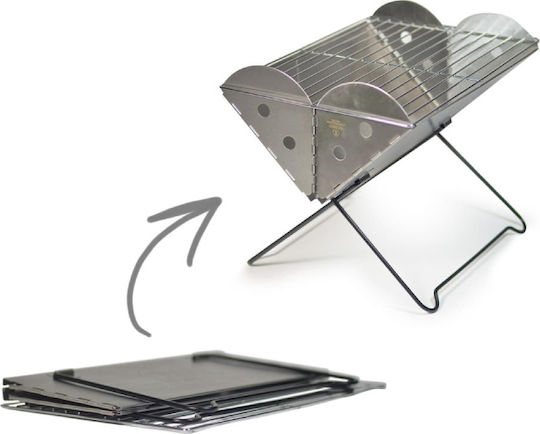 Uco Flatpack Grill GR-FPG Ανοξείδωτη Φορητή Ψησταριά Κάρβουνου 36.2x26εκ.