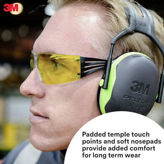 3M SecureFit 400 Γυαλιά Εργασίας για Προστασία με Κίτρινους Φακούς