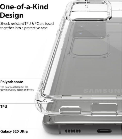 Ringke Fusion Back Cover Σιλικόνης 2mm Διάφανο (Galaxy S20 Ultra)
