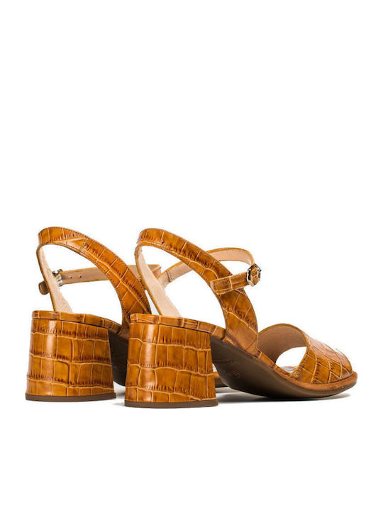 Leather Sandals Tabac Brown