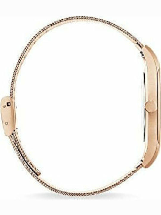 Thomas Sabo Code TS Γυναικείο Ρολόι 40mm Μπαταρίας με Ροζ Χρυσό Μεταλλικό Μπρασελέ