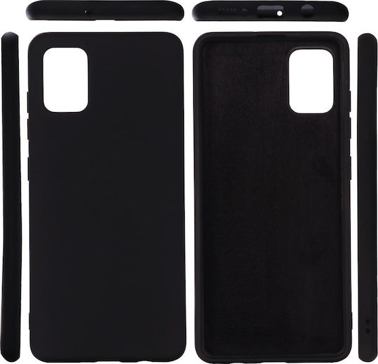 Soft Задна корица Силикон 2мм Черен (Galaxy A71)