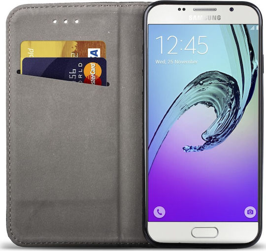 Forever Smart Magnet Book Synthetic Leather Black (Galaxy J5 2017)