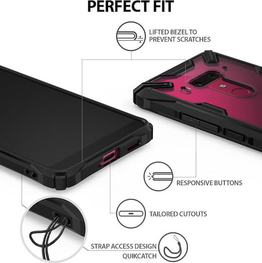 Ringke Fusion-X Back Cover Silicon Negru (HTC U12+)