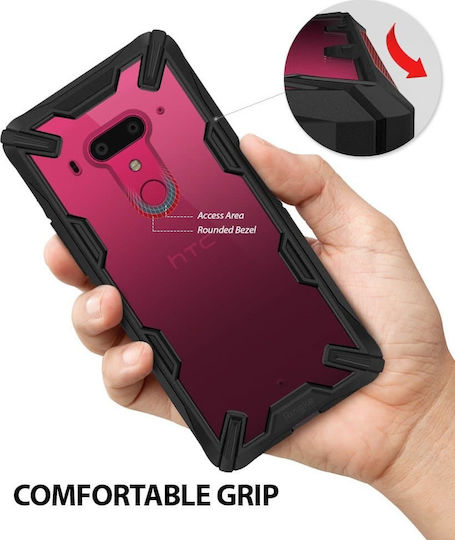 Ringke Fusion-X Back Cover Silicon Negru (HTC U12+)