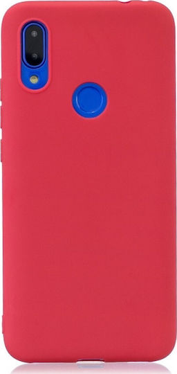 Flash Mat Back Cover Σιλικόνης Κόκκινο (Redmi 7)