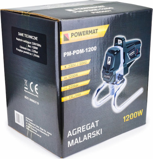 Powermat PM-PDM-1200 Ηλεκτρικό Πιστόλι Βαφής 1200W