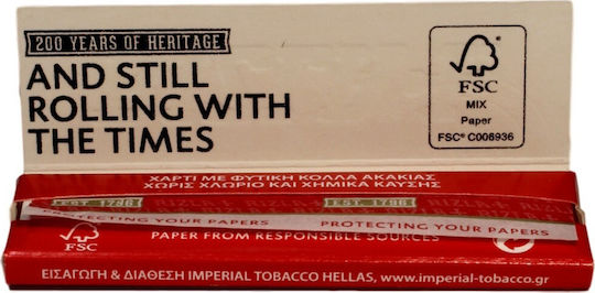 Rizla Medium Thin Red Zigarettenpapiere 50 Blätter 100Stück