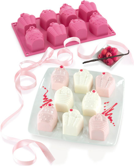 Pavoni Happy Birthday Formă de Patiserie Bomboane de Ciocolată din Silicon 8 Locuri 30buc 1buc