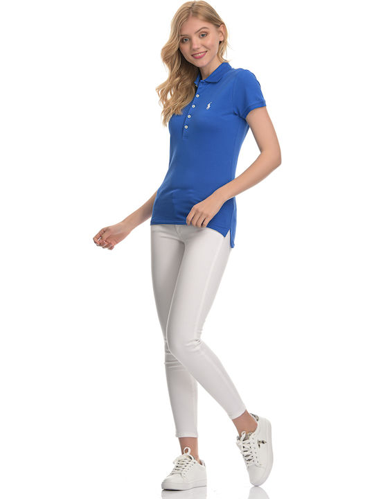 Ralph Lauren Women's Polo Shirt Short Sleeve Blue