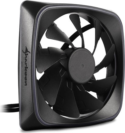 Sharkoon Shark Lights Case Fan 120mm 1000rpm 39.26cfm with RGB Lighting and 3-Pin Connection