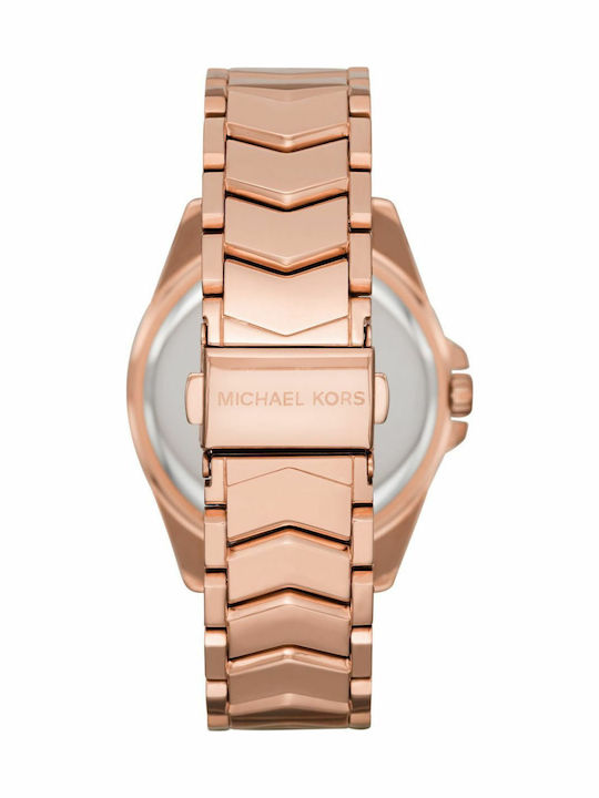 Michael Kors Whitley Γυναικείο Ρολόι 38mm Μπαταρίας με Ροζ Χρυσό Μεταλλικό Μπρασελέ