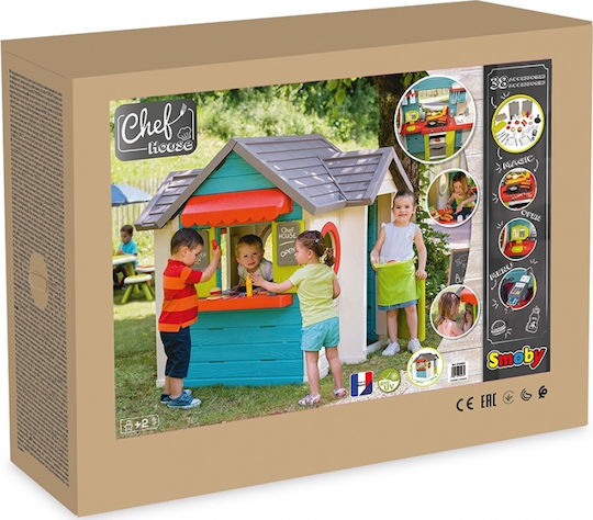 Smoby Kunststoff Kinder Spielhaus Garten Chef Mehrfarbig 124x132x135cm
