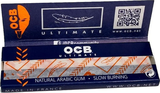 Ocb Ultimate Χαρτάκια Στριφτού Τσιγάρου Slim 50 φύλλα 1τμχ