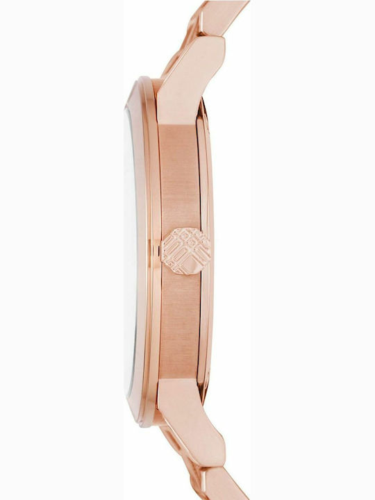 Burberry Γυναικείο Ρολόι 38mm Μπαταρίας με Ροζ Χρυσό Ατσάλινο Μπρασελέ
