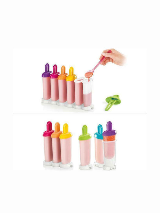 Tescoma No Coating Plastic Ice Cream & Ice Lolly 6 Cups Baking Pan Bambini