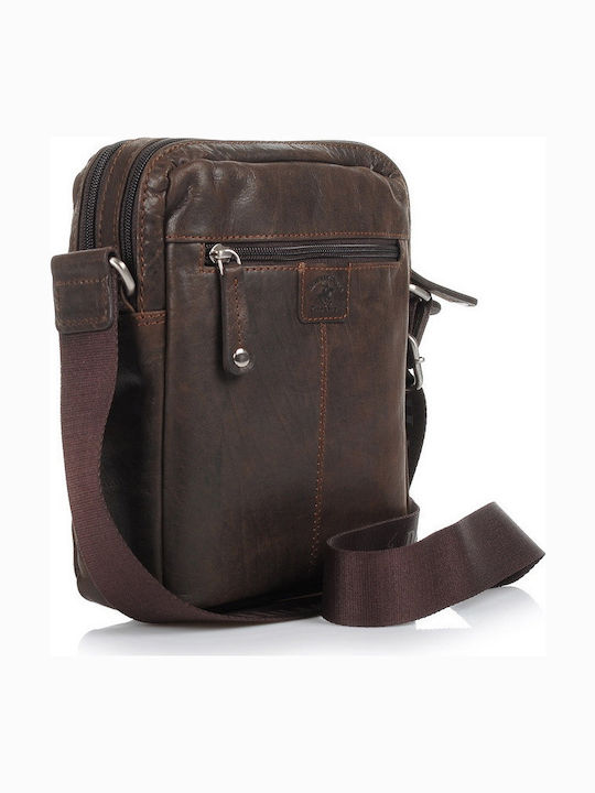 Leather Men's Bag Shoulder / Crossbody Brown