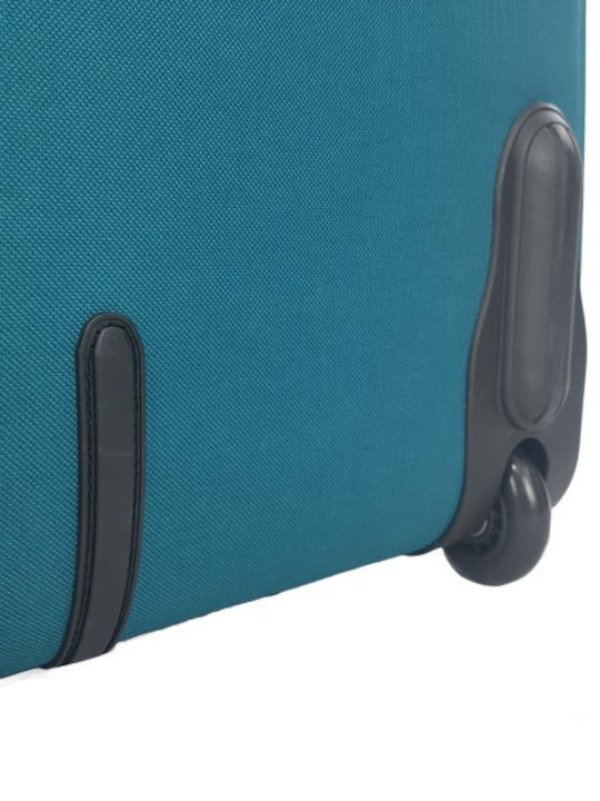 Diplomat ZC980 Cabin Travel Suitcase Fabric Turquoise with 2 Wheels Height 55cm ZC980