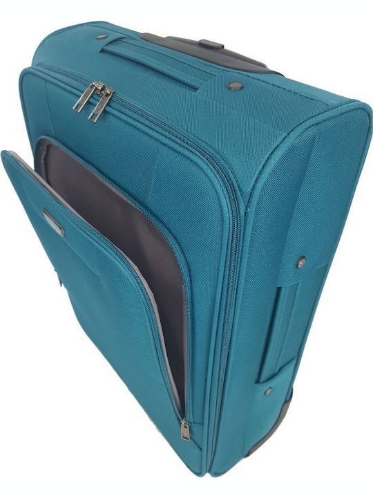 Diplomat ZC980 Cabin Travel Suitcase Fabric Turquoise with 2 Wheels Height 55cm ZC980
