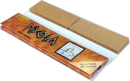 Pythia Unverarbeitet Braun Zigarettenpapiere King Size mit Kegelspitzen 32 Blätter 24Stück