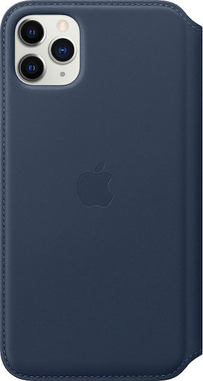 Apple Wallet Leather Blue (iPhone 11 Pro Max)