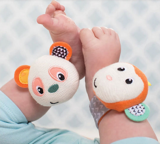 Infantino Set of Rattles / Bracelets Monkey-Panda