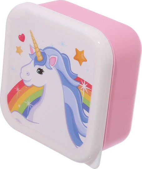 Puckator Enchanted Rainbows Unicorn Πλαστικό Παιδικό Σετ Φαγητού Μονόκεροι Πολύχρωμο