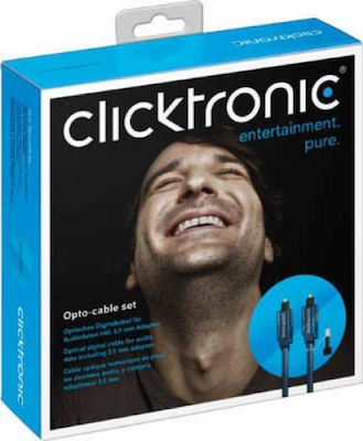Clicktronic Digital Optical Audio Cable TOS male - TOS male - 3.5mm male 20m (70375)