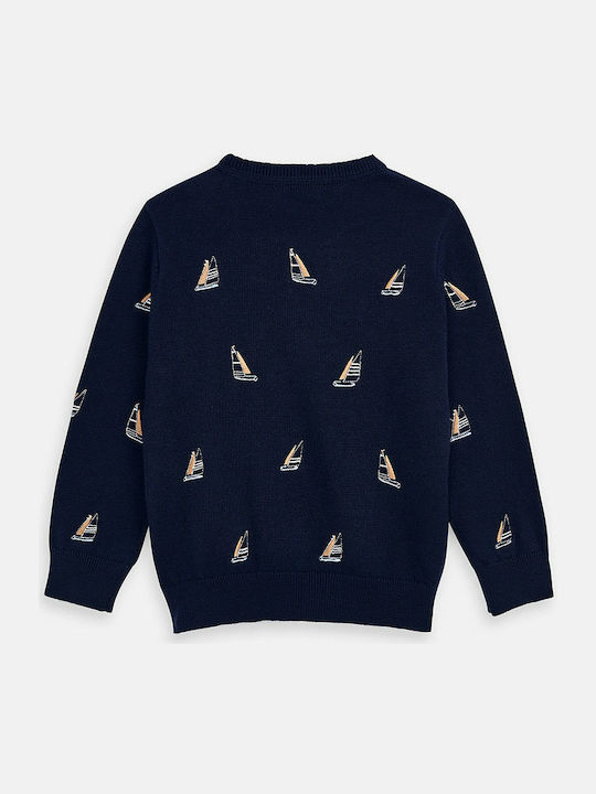 Mayoral Kids Blouse Long Sleeve Navy Blue