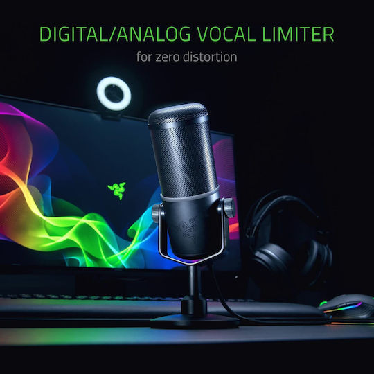 Razer Seiren Elite Δυναμικό Μικρόφωνο USB Επιτραπέζιο για Φωνητικά