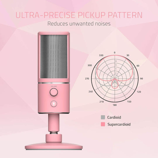 Razer Seiren X Δυναμικό Microfon de birou în Culoarea Pink